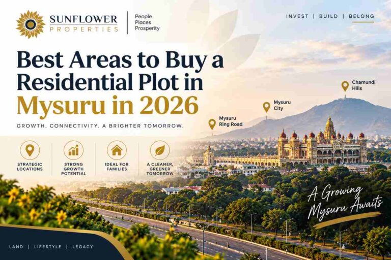 Best areas to buy residential plots in Mysuru in 2026