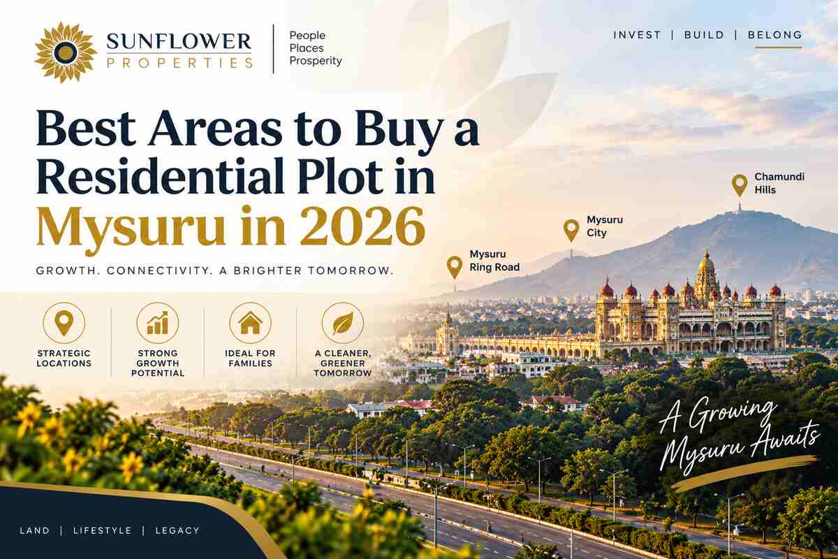 Best areas to buy residential plots in Mysuru in 2026